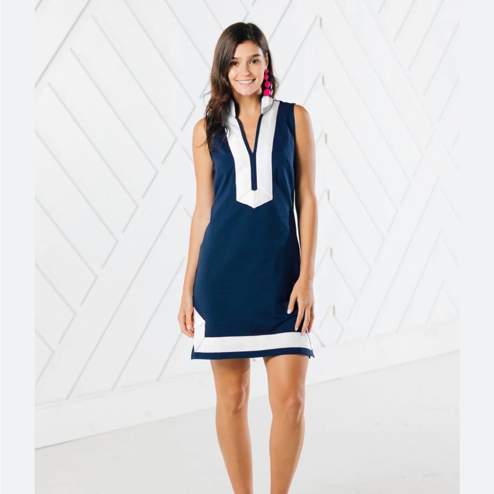 NWT Sail to Sable navy and white classic tunic size XXS